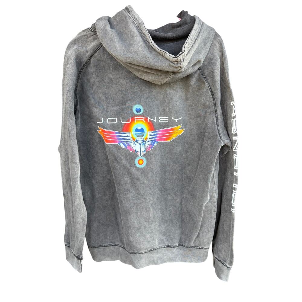 Journey 2024 Tour Acid Wash Graphic Hoodie - Large